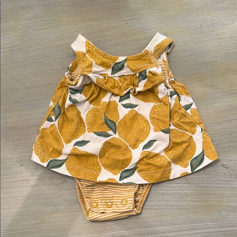 Carter's Yellow Lemon Print Dress